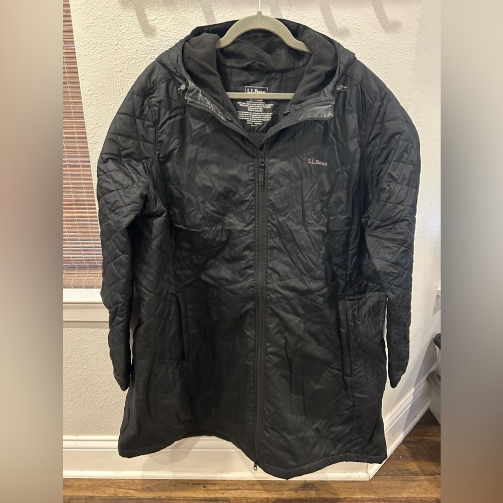 LL Bean Fleece lined PrimaLoft Coat
